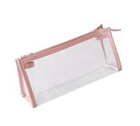 HDOYTXXM Custodia per matita estetica pratica penna trasparente sacchetto grande capacità make up ufficio scuola forniture semplice estetica grande capacità trasparente, a