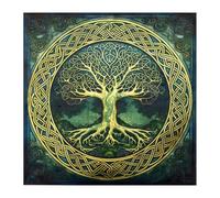 HDOYTXXM Divinazioni tovaglia coniglio modello lunare astrologia tarocchi tovaglia altari tessuto divinità gioco da tavolo accessorio