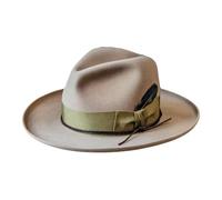 HDOYTXXM Lana Mano Fedoras Lana Con Elegante Nastro Tessuto E Piumato Per Abbigliamento Di Tutti I Giorni E Riunioni Per Eventi Sociali Cappello Da Cintura Tessuto, beige., Taglia unica