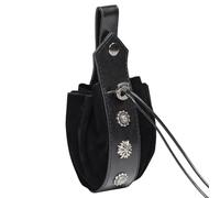 HDOYTXXM Marsupio Medievale In Pelle PU Vintage Marsupio Portatile Con Coulisse Portamonete Cosplay E Halloween Party Accessori