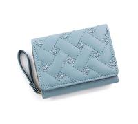 HDOYTXXM Moda Cerniera Portafoglio Piccolo Portafoglio Per Le Donne PU Pelle Casual Porta Carta di Credito Cambia La Moneta Borsa Portafoglio, blu