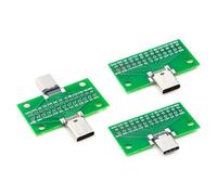 HDOYTXXM Modulo di interfaccia USB tipo C 3.1, 2 porte da 13 pin a 2, 54 mm per lo sviluppo e la verifica di elettronica. Tipo C su entrambi i lati per la creazione di prototipi