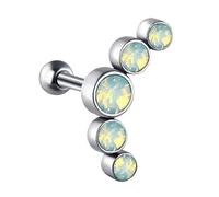 HDOYTXXM Orecchino per piercing trago Elegante orecchino a bottone per cartilagine Accessori per gioielli in acciaio inossidabile con gioielli per piercing in ceco
