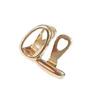 HDOYTXXM Ottone elettroplaccato in acciaio inox gioielli per il corpo 1 9 cm doppio tono bilanciere leggero raffinato denti piercing per uomini donne gioielli orali multiuso, Taglia unica, come