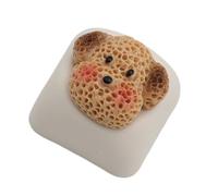 HDOYTXXM Portachiavi in resina a tema con design a forma di cucciolo perfetto per personalizzare tastiere meccaniche e migliorare il tipo di resina confortevole con design del cane