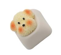 HDOYTXXM Portachiavi in resina a tema con design a forma di cucciolo perfetto per personalizzare tastiere meccaniche e migliorare il tipo di resina confortevole con design del cane