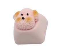 HDOYTXXM Portachiavi in resina a tema con design a forma di cucciolo perfetto per personalizzare tastiere meccaniche e migliorare il tipo di resina confortevole con design del cane