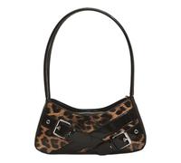 HDOYTXXM Retro Borsa A Tracolla Per Le Donne Elegante Avambraccio Leopardo Stampa Ascella, giallo.