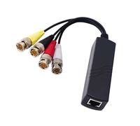 HDOYTXXM Ricetrasmettitore video Balun ad alta risoluzione 8MP compatibile a 4 canali per una trasmissione efficiente del segnale durante l'integrazione del sistema CCTV
