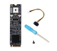 HDOYTXXM Scheda espansione NVME PCIe Gen3x4 a Tipo E 20 Gbps Design Raffreddamento Stabile Installazione Senza Strumenti PH6603 Adattatore Stabile da NVME a Tipo E
