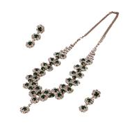 HDOYTXXM Scintillante Zirconia Cubica Multi Filamenti Collana E Inferno Orecchini Set Evening Ceam Gioielli Da Sposa Collana Di Girasole E Orecchini Matrimonio, Taglia unica, come descritto, come