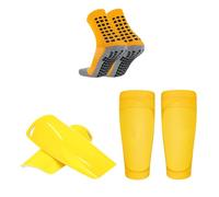 HDOYTXXM Set di calzini per calcio giovanile Shin Guard, set di calze sportive, protezione per le gambe, protezione per il vitello, non per le labbra, per lo sport, per la gioventù