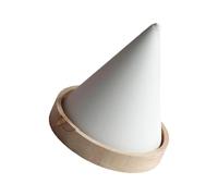 HDOYTXXM Supporto conico per braccialetti in legno con fodera in velluto, organizer per gioielli antiscivolo per la presentazione a casa/negozio e porta gioielli da grattare