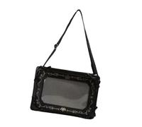 HDOYTXXM Sweet Cooler Itabag Cross Body Borsa a tracolla trasparente Itabag Messengers Moda Satchel Borsa Daypacks Trasparente Messenger, Nero