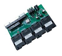 HDOYTXXM Switcher in Fibra Fast Ethernet inverso da 100 M Convertitore multimediale Ottico 4F4E Creazione reti aziendali Convertitore Comunicazione Fast Ethernet Sviluppo Installazione Semplice