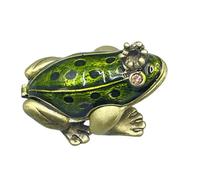 HDOYTXXM Treefrog - Scatola portaoggetti creativa per gioielli a forma di Chaplet, miscela di metallo permanente, per collane mature, decorazione per la casa, pianificatore di gioielli unico