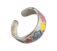 HDOYTXXM Trendy Graffiti Anelli di dinosauro regolabili con dettagli a forma di stella viva, regalo per ragazze e adolescenti, anelli regolabili, come descritto