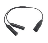 HDOYTXXM Twin Plugs Aviation Headsets Adattatore 5 pin maschio per sistemi di comunicazione segnali aeronautici