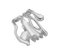 HDOYTXXM Unico placcato oro robusto metallo anelli con design geometrico accessori per coppie e trendsetters indossare anelli stile cavo, come descritto