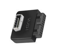 HDOYTXXM USB3.0 19 / 20Pin Presa Giunto sterzo Schede Madri per Computer Desktop Supporto per Perno Verticale a Gomito da 90 Gradi Porta USB Adattatore per Pannello Frontale