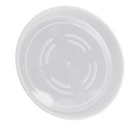 HDOYTXXM Vassoio per piante in plastica trasparente da 9/10 da 5 pollici, resistente vassoio antigoccia per interni ed esterni, per la gestione esterna