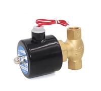 HDPHCRIUN Elettrovalvola for Vapore in Ottone ad Alta Temperatura DN25 da 1" a 2 Posizioni e Vie N/C 24 V CC 220 CA Pistone Pilota US-25(110 Volt)