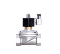 HDPHCRIUN Elettrovalvola in Acciaio Inossidabile normalmente Aperta da 1-1/2" con indicatore di Alimentazione a LED 24 V 12 220 110(G-24vdc-nbr-seal)