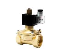 HDPHCRIUN Elettrovalvola in Ottone normalmente Aperta IP65 Impermeabile da 1-1/2" DN40, Interruttore Elettrico, valvole for Acqua 220 V, 110, 24, 12(NPT-110VAC)