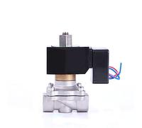 HDPHCRIUN Elettrovalvola Non elettromagnetica in Acciaio Inossidabile da 1/2 "Elettrovalvola normalmente Aperta Impermeabile con indicatore di Alimentazione LED 24V 12V 220V 110V(G-110VAC)