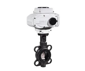 HDPHCRIUN Valvola a Farfalla motorizzata DN80 con Corpo in ghisa e Disco in Acciaio Inossidabile, Tipo On off, da 3 Pollici(DC12V)