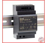 MW HDR-60-12 - Alimentazione elettrica di commutazione, guida DIN, 54 W, 12 V,