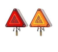 HDREFIRTD Triangolo Stradale Luci stroboscopiche triangolari per parafango per Camion 12V 24V Spia a Doppia Faccia(2X Flash Light)