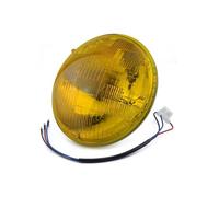 HDRTCBU Faro per Motocicletta Adatto per Harley Dyna Sportster 4.5 "5.75" 7 "Rotonda alogena sigillata faro faro lampadina 12V Hi Low Beam fendinebbia faretti(5.75 inch Amber)