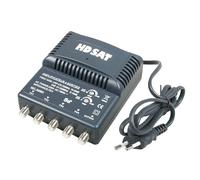 HDSAT Amplificatore Antenna TV TNT 4 Uscite amplificatore interno 220V - Guadagno 25dB Regolabile UHF VHF