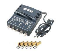 HDSAT Amplificatore TNT 4 uscite Guadagno 25dB + 5 Spine F