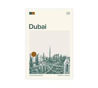 HDSDA Dubai, Emirati Arabi Uniti su tela, decorazione per camera da letto, ufficio, camera da letto, regalo, 50 x 75 cm