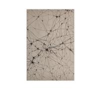 HDSDA Poster su tela astratto con intelligenza artificiale cervello, decorazione per camera da letto, ufficio, stanza, regalo, 50 x 75 cm