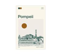 HDSDA Poster su tela, motivo: Pompei Italia, decorazione per camera da letto, ufficio, stanza, regalo, 40 x 60 cm