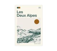HDSDA Poster su tela, motivo: viaggio sulle Alpi in Francia, decorazione per camera da letto, ufficio, camera da letto, regalo, 40 x 60 cm