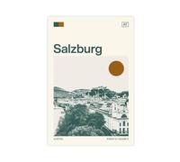 HDSDA Salisburgo, Austria, poster su tela, decorazione artistica da parete per soggiorno, camera da letto, 60 x 90 cm