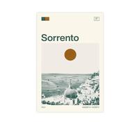 HDSDA Sorrento - Poster su tela, motivo: viaggio in Italia, decorazione per camera da letto, ufficio, stanza, regalo, 50 x 75 cm