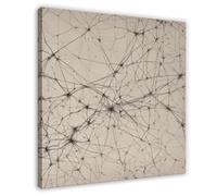HDSDA Stampa artistica da parete con intelligenza artificiale astratta, motivo cervello, decorazione artistica da parete, per soggiorno e camera da letto, 50 x 50 cm