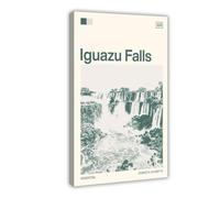 HDSDA Stampa artistica da parete su tela, motivo: cascate dell'Iguazú, Argentina, decorazione artistica da parete per soggiorno e camera da letto, 40 x 60 cm