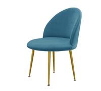 HDSDVNON Coprisedia da Pranzo con Schienale Curvo, Set 1/2/4/6 Pezzi, Tinta Unita, Elevata Elasticità, Design Antiscivolo, for Uso Domestico in Hotel(Peacock Blue,4 Set)