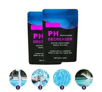 HDSDVNON Riduttore di PH for Piscine, Formula al Bisolfuro di Sodio da 100 G, Regola Rapidamente Il PH dell'Acqua for Prevenire L'irritazione della Pelle(2 Bags)