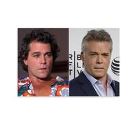 HDSHJFIK Poster decorativo da parete con artista del cinema Ray Liotta, giovani e vecchi, stampa artistica su tela, poster decorativo moderno per camera da letto, 50 x 75 cm