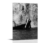 HDSHJFIK Poster decorativo da parete con attrice di bellezza Anita Ekberg, stampa artistica su tela, stile moderno, per camera da letto, 50 x 75 cm