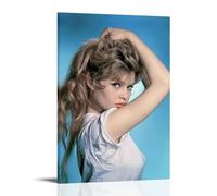 HDSHJFIK Poster decorativo da parete con Brigitte Bardot, affascinante bionda, stampa artistica su tela, poster decorativo moderno per camera da letto, 60 x 90 cm