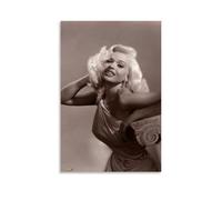 HDSHJFIK Poster decorativo da parete con Jayne Mansfield con attrice bionda e stampa artistica moderna per camera da letto, 50 x 75 cm