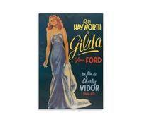 HDSHJFIK Poster decorativo da parete del film Gilda di Rita Hayworth, stampa artistica moderna su tela, poster decorativo per la camera da letto, 20 x 30 cm